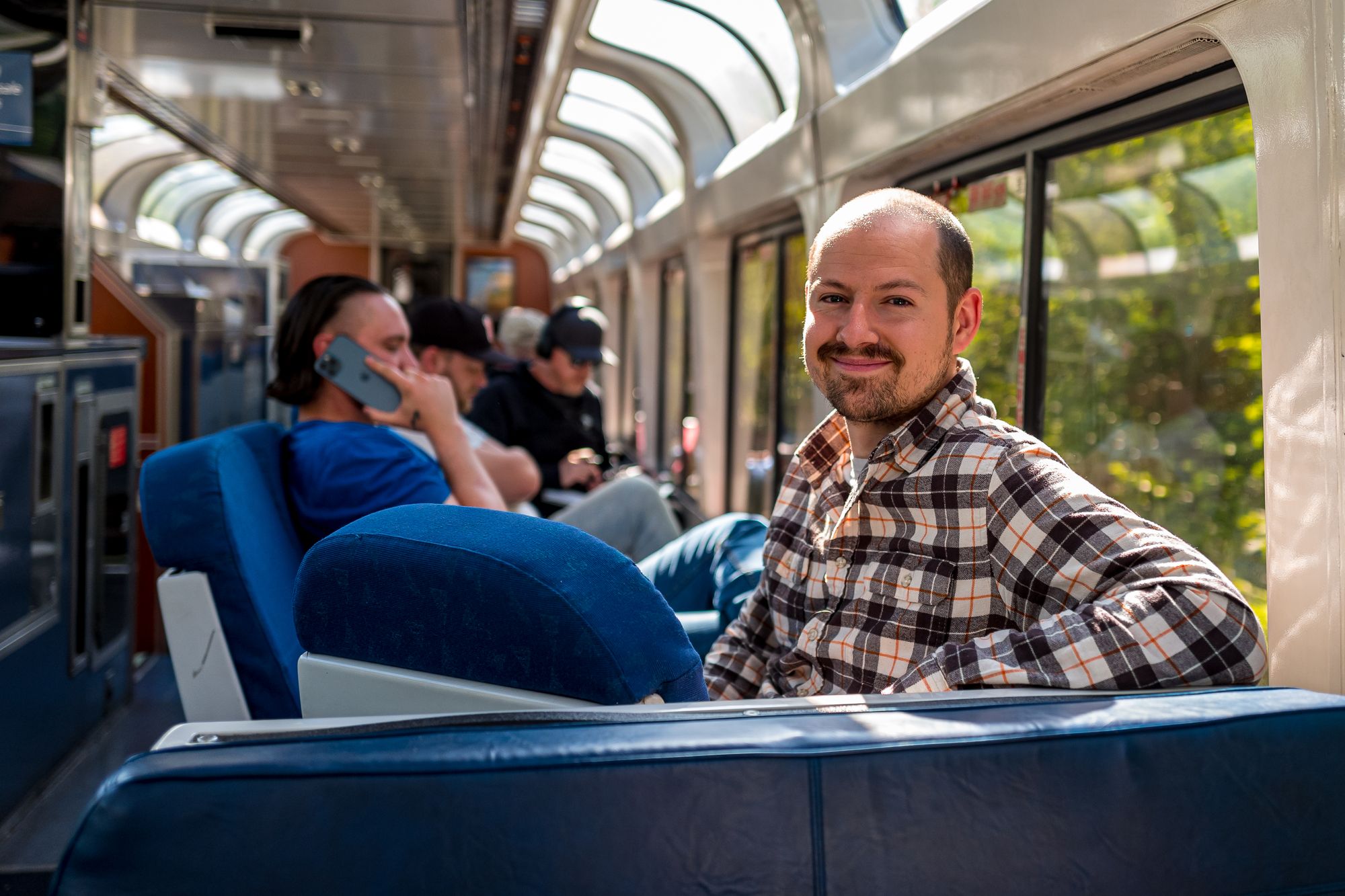 Amtrak Sightseer California Zephyr Passenger Portrait